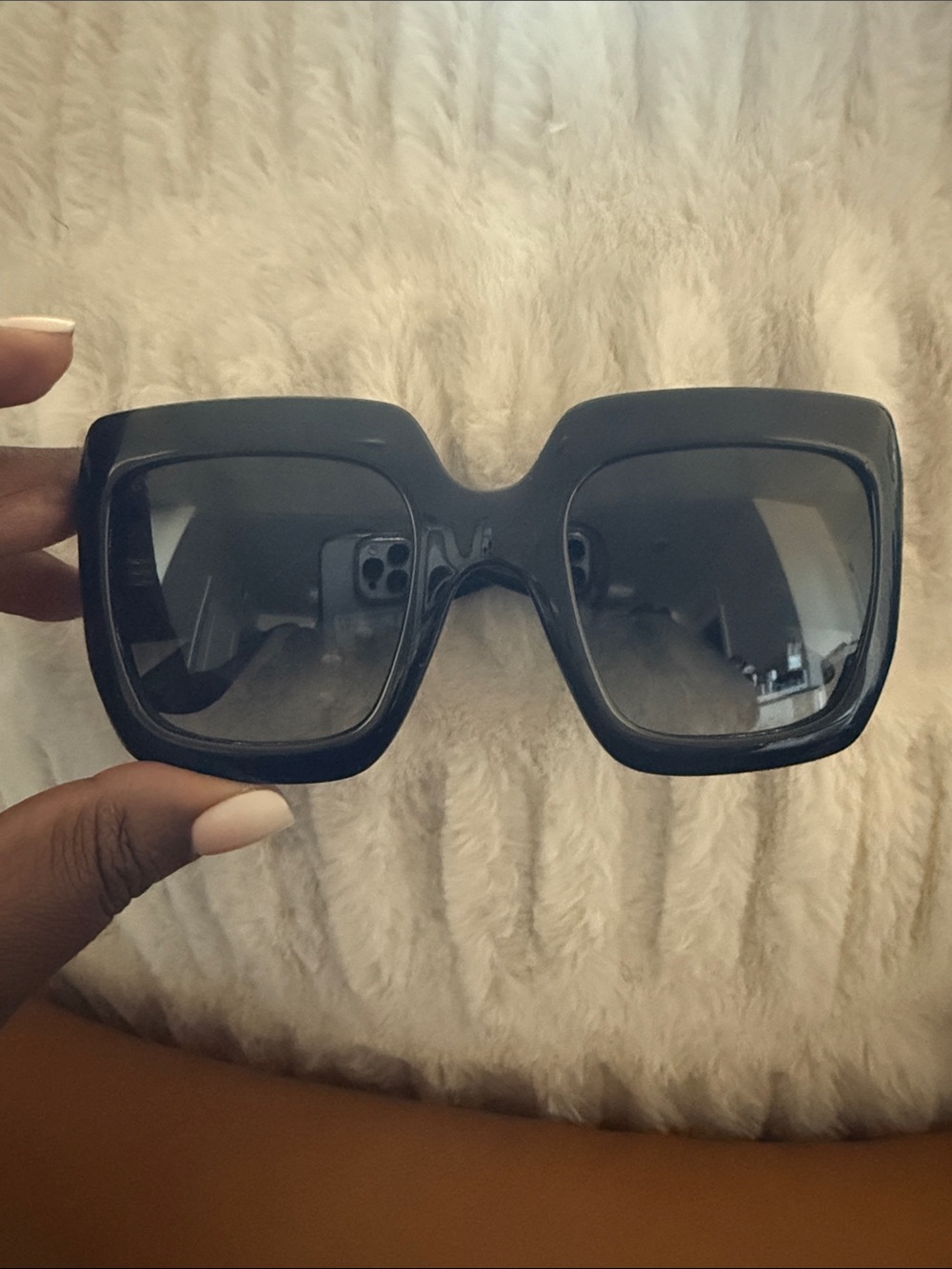 Gucci Oversized Square Sunglasses in Black